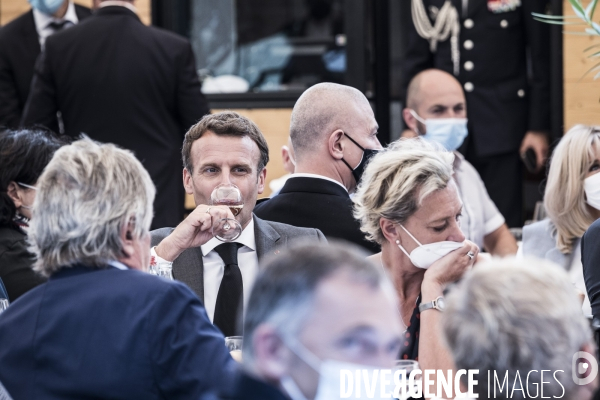 Déplacement d Emmanuel Macron dans la Drome.