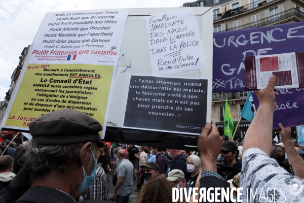 Paris, Marche des libertes Juin 2021