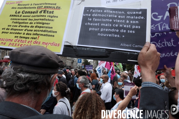 Paris, Marche des libertes Juin 2021