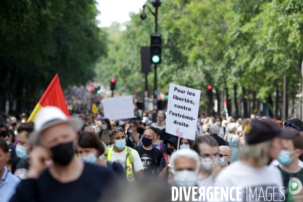 Paris, Marche des libertes Juin 2021