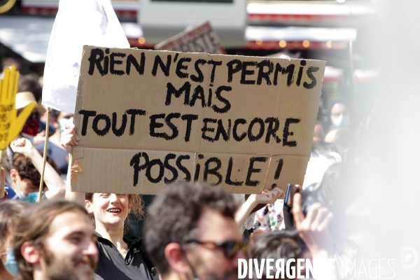 Paris, Marche des libertes Juin 2021