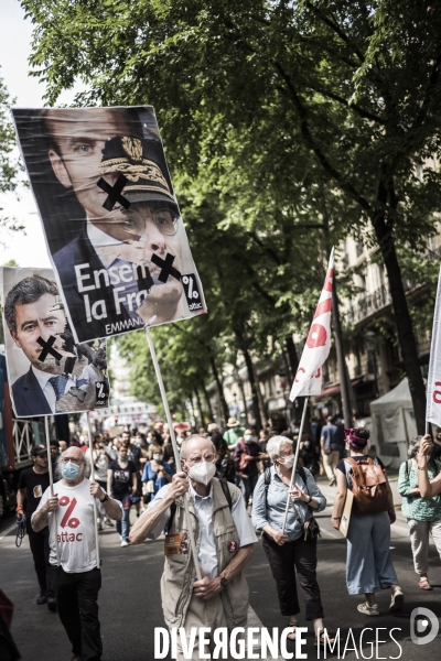 Marche des libertés contre les idées d extrême droite.