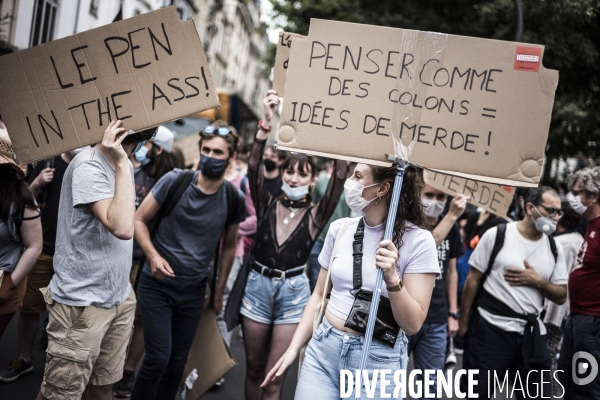 Marche des libertés contre les idées d extrême droite.