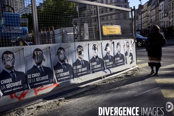 Affiches de campagne de Jordan Bardella