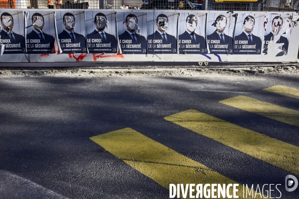 Affiches de campagne de Jordan Bardella