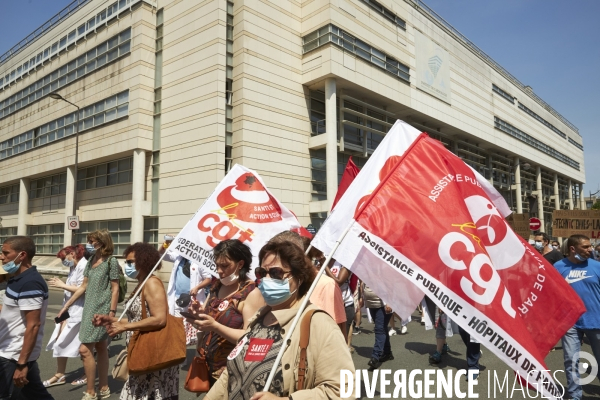 Manifestation CGT des hospitaliers