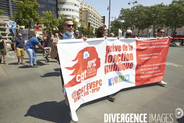 Manifestation CGT fonction publique