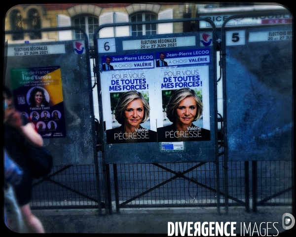 Elections regionales 2021 / affiche electorale