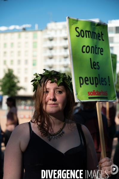 Genève - Rassemblement contre le sommet Biden-Poutine