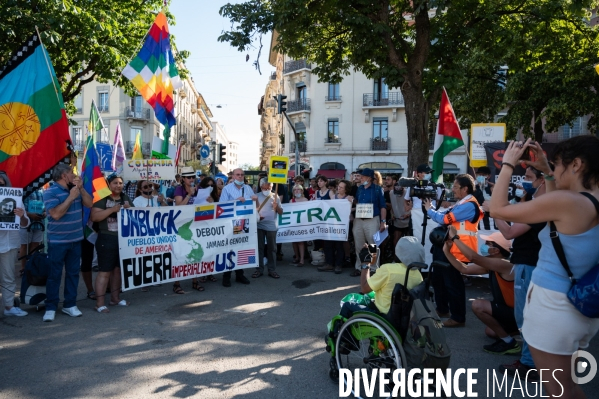 Genève - Rassemblement contre le sommet Biden-Poutine