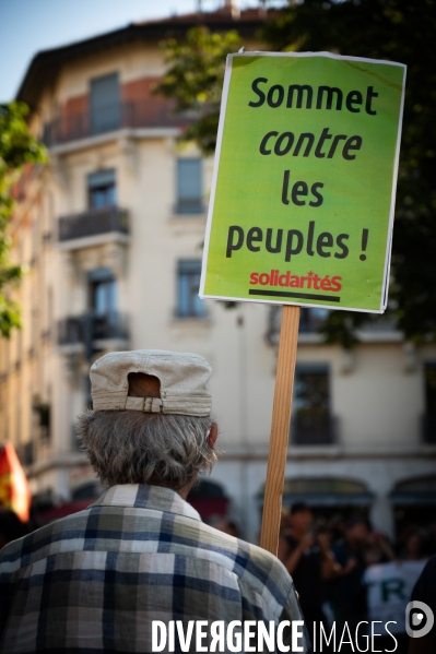 Genève - Rassemblement contre le sommet Biden-Poutine