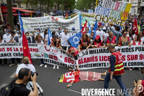 Manifestation contre la reforme de l assurance chômage