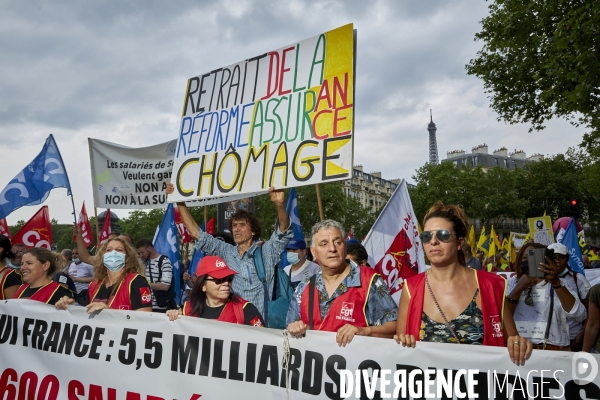 Manifestation contre la reforme de l assurance chômage