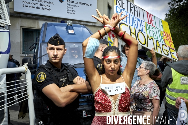 Manifestation contre la reforme de l assurance chômage