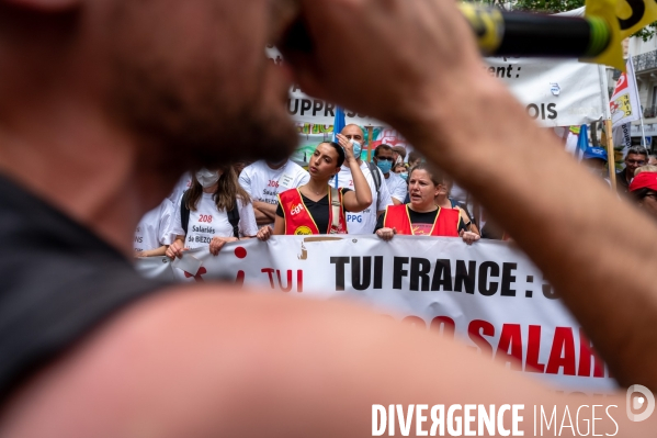 Manifestation contre les licenciements et la réfome des retraites