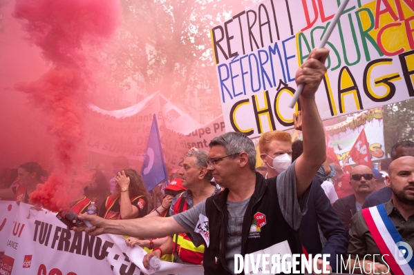 Manifestation contre les licenciements et la réfome des retraites