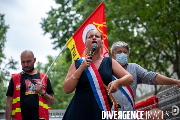 Manifestation contre les licenciements et la réfome des retraites