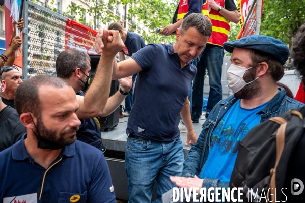 Manifestation contre les licenciements et la réfome des retraites