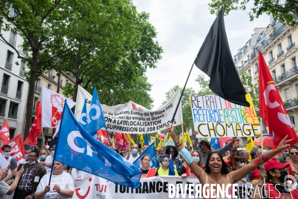 Manifestation contre les licenciements et la réfome des retraites