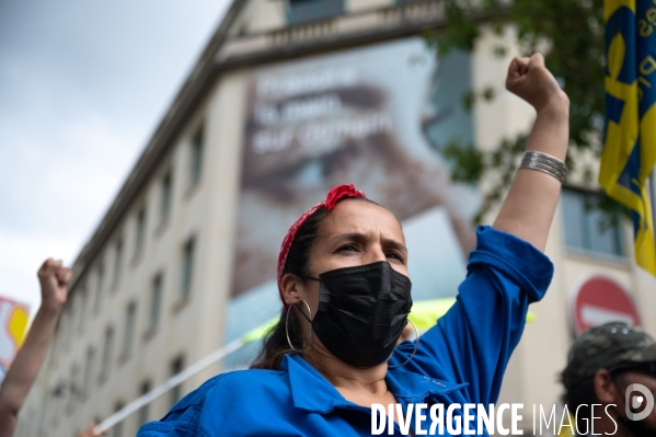 Manifestation contre les licenciements et la réfome des retraites