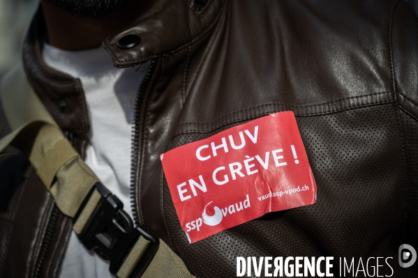 Lausanne - Le CHUV en grève