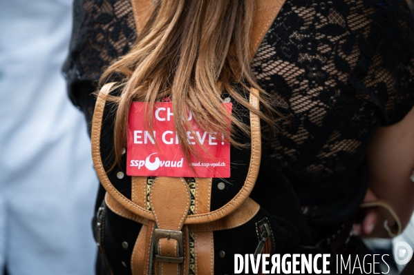 Lausanne - Le CHUV en grève