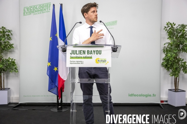 Julien Bayou - soiree electorale regionales 1er tour