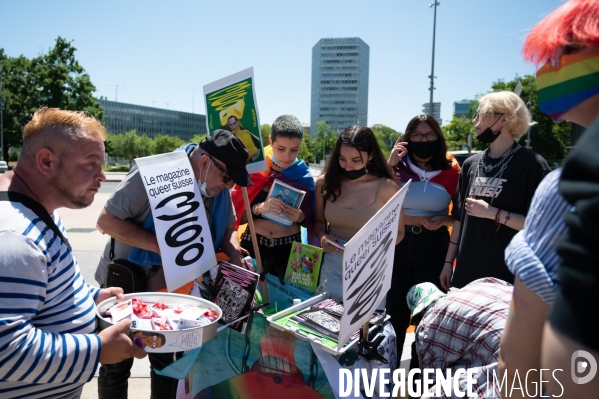 Genève Place des Nations - Rassemblement LGBTQIA+