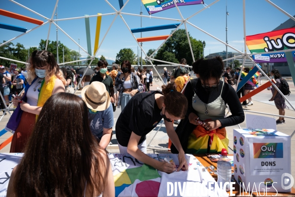 Genève Place des Nations - Rassemblement LGBTQIA+