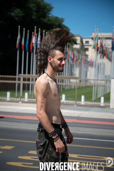 Genève Place des Nations - Rassemblement LGBTQIA+