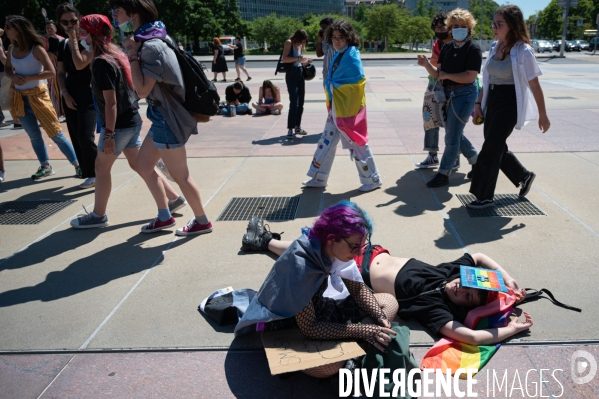 Genève Place des Nations - Rassemblement LGBTQIA+