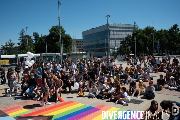 Genève Place des Nations - Rassemblement LGBTQIA+