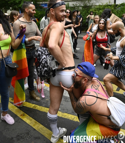 Marche des fiertés 2021 à Paris. Pride March 2021 in Paris.