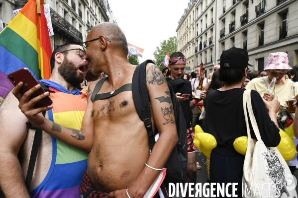 Marche des fiertés 2021 à Paris. Pride March 2021 in Paris.