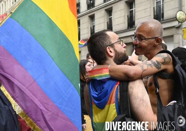 Marche des fiertés 2021 à Paris. Pride March 2021 in Paris.