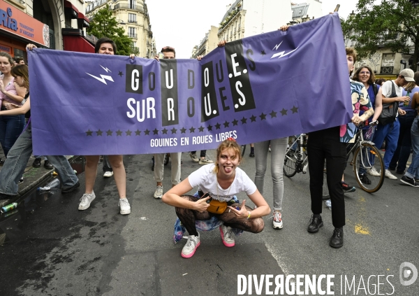 Marche des fiertés 2021 à Paris. Pride March 2021 in Paris.