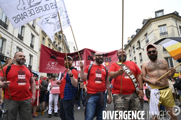 Marche des fiertés 2021 à Paris. Pride March 2021 in Paris.