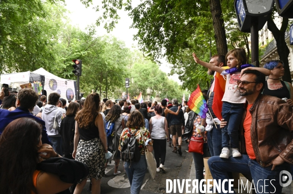 Marche des fiertés 2021 à Paris. Pride March 2021 in Paris.