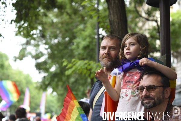 Marche des fiertés 2021 à Paris. Pride March 2021 in Paris.