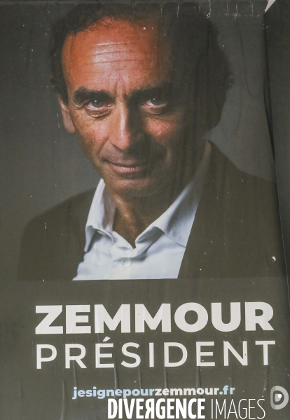 Campagne d affichage zemmour president a paris