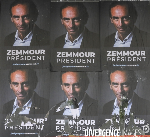 Campagne d affichage zemmour president a paris