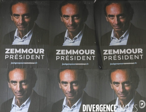 Campagne d affichage zemmour president a paris