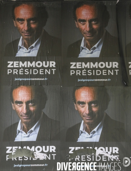Campagne d affichage zemmour president a paris