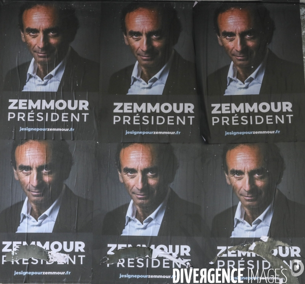 Campagne d affichage zemmour president a paris