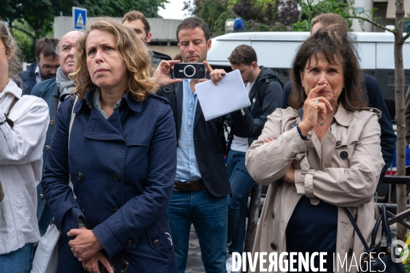 Manifestation de soutien aux journalistes d Europe 1.