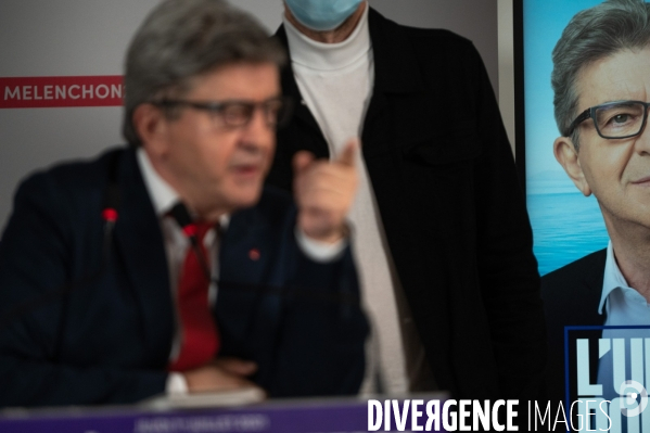 Conférence de presse de Jean-Luc Mélenchon.