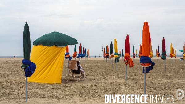 Plage de Deauville,illustration