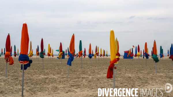 Plage de Deauville,illustration