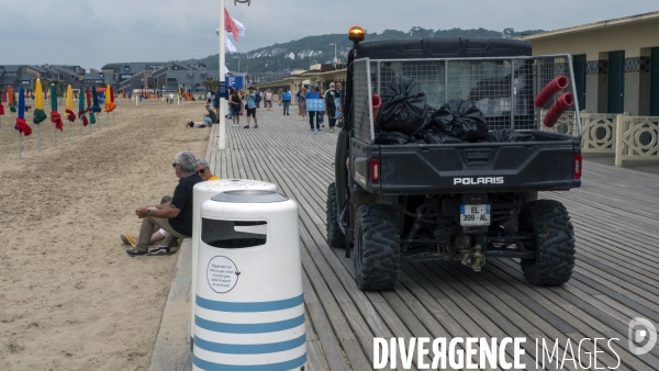 Plage de Deauville,illustration