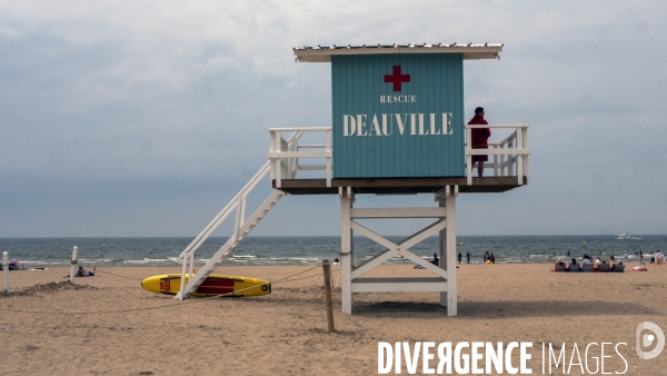 Plage de Deauville,illustration